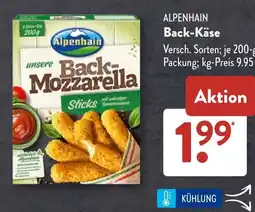 Aldi Süd ALPENHAIN Back-Käse Angebot