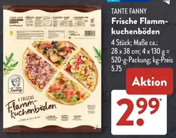 Aldi Süd TANTE FANNY Frische Flammkuchenböden Angebot