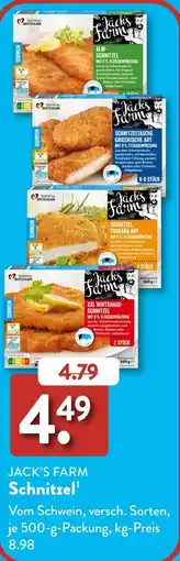 Aldi Süd JACK'S FARM Schnitzel Angebot