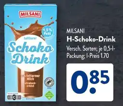 Aldi Süd MILSANI H-Schoko-Drink Angebot