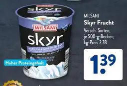 Aldi Süd MILSANI Skyr Frucht Angebot