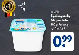 Aldi Süd MILSANI Speisequark, Magerstufe Angebot