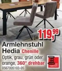 Möbelfundgrube Armlehnstuhl Hedia Chenille Angebot