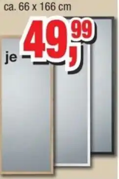 Möbelfundgrube Rahmenspiegel ca. 66 x 166 cm Angebot