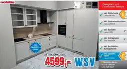 Möbelfundgrube nobilia Eckküche Nordic, ca. 210 x 160 cm, Lack matt Sand Angebot