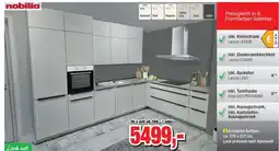 Möbelfundgrube nobilia Eckküche Softline, ca. 370x227 cm Lack premium matt Alpinweiß Angebot