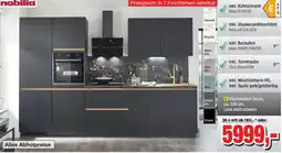 Möbelfundgrube nobilia Küchenblock Touch, ca. 320 cm, Lack matt schwarz Angebot