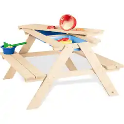 Netto Marken-Discount Pinolino Kindersitzgarnitur 'Matsch-Nicki für 4', natur Angebot