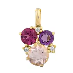 Netto Marken-Discount Orolino Anhänger 585 Gold mit echten Steinen Angebot