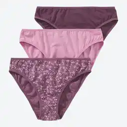 NKD Damen-Minislip mit hohem Baumwoll-Anteil, 3er-Pack Angebot