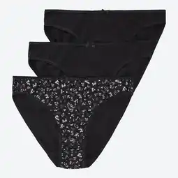 NKD Damen-Minislip mit hohem Baumwollanteil, 3er-Pack Angebot