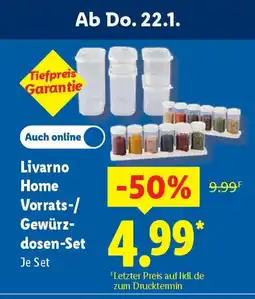 Lidl Livarno Home Vorrats-/ Gewürz- dosen-Set Angebot