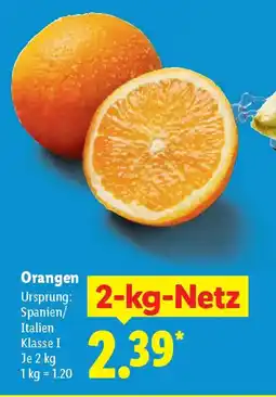 Lidl Orangen Angebot