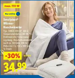 Lidl Sensiplast Wärme- Kuscheldecke Angebot