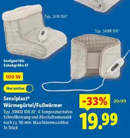 Lidl Sensiplast Wärmegürtel/Fußwärmer Angebot