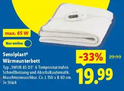 Lidl Sensiplast Wärmeunterbett Angebot