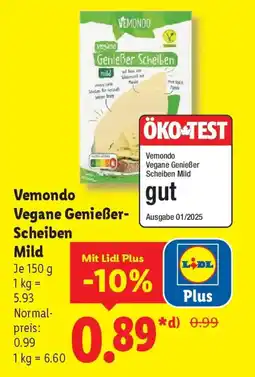 Lidl Vemondo Vegane Genießer- Scheiben Mild Angebot
