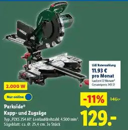 Lidl Parkside Kapp- und Zugsäge Angebot