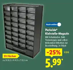Lidl Parkside Kleinteile-Magazin Angebot