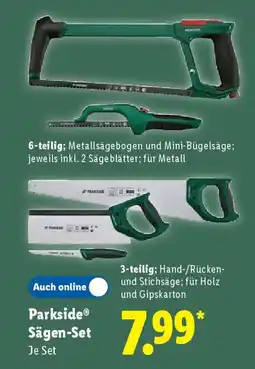 Lidl Parkside Sägen-Set Angebot