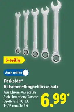 Lidl Parkside Ratschen-Ringschlüsselsatz Angebot