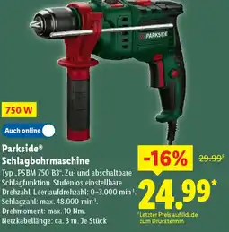 Lidl Parkside Schlagbohrmaschine Angebot