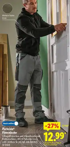 Lidl Parkside Fleecejacke Angebot