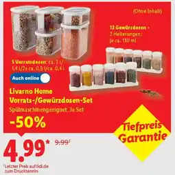 Lidl Livarno Home Vorrats-/Gewürzdosen-Set Angebot