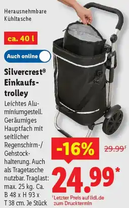 Lidl Silvercrest Einkaufstrolley Angebot