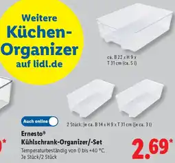 Lidl Ernesto Kühlschrank-Organizer/-Set Angebot
