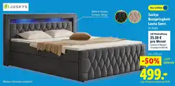 Lidl Juskys Boxspringbett Leona Samt Angebot