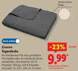 Lidl Livarno Tagesdecke Angebot