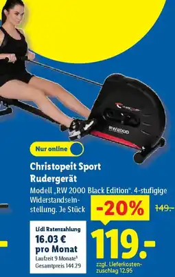 Lidl Christopeit Sport Rudergerät Angebot