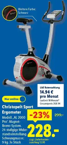 Lidl Christopeit Sport Ergometer Angebot