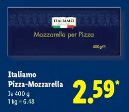 Lidl Italiamo Pizza-Mozzarella Angebot