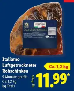 Lidl Italiamo Luftgetrockneter Rohschinken Angebot