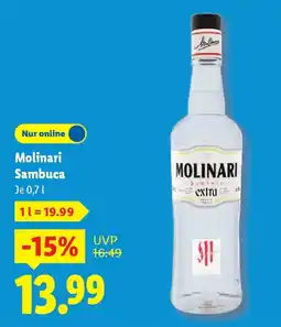 Lidl Molinari Sambuca Angebot