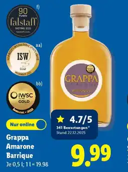 Lidl Grappa Amarone Barrique Angebot