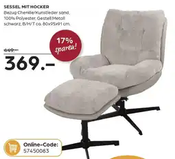 Möbel Buss Sessel mit hocker Angebot