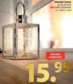 Zurbrüggen Edelstahl Laterne Angebot