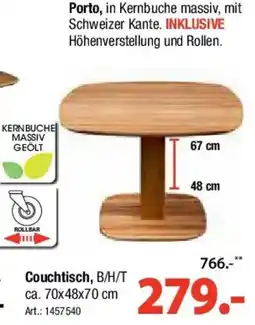 Zurbrüggen LINEA NATURA Couchtisch Angebot