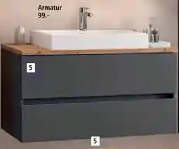 Zurbrüggen Waschtischunterschrank inkl. Keramikwaschtisch Angebot