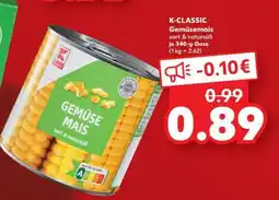 Kaufland K-CLASSIC Gemüsemais Angebot