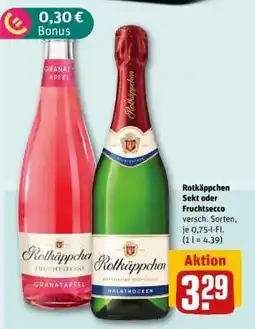 REWE Rotkäppchen Sekt oder Fruchtsecco Angebot