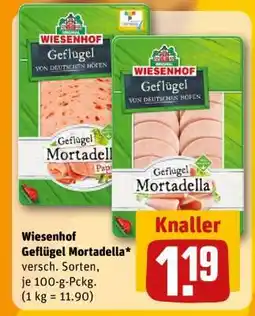 REWE Wiesenhof Geflügel Mortadella Angebot