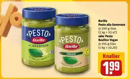 REWE Barilla Pesto alla Genovese oder Pesto Basilico Vegan Angebot