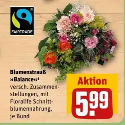 REWE Blumenstrauß Balance Angebot