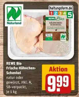 REWE REWE Bio Frische Hähnchen-Schenkel Angebot