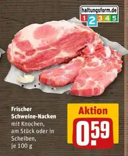REWE Frischer Schweine- nacken Angebot