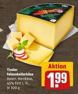 REWE Tiroler Felsenkellerkäse Angebot